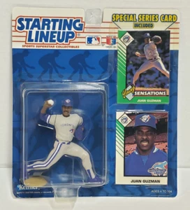 Figura y tarjetas JUAN GUZMAN Toronto Blue Jays Kenner alineación inicial MLB SLU 1993 - Imagen 1 de 20