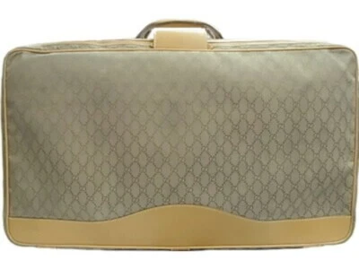 Bolso de viaje Gucci 2 vías 2 ruedas lona beige 74x45x23 cm usado Foto 1 de 4