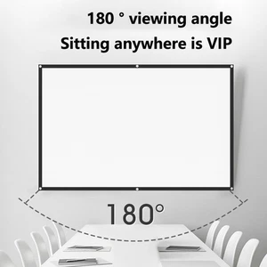 84 100 120 Inch 16:9 3:4 Projector Screen Curtain HD Display Screen Home Cinema - Afbeelding 1 van 23