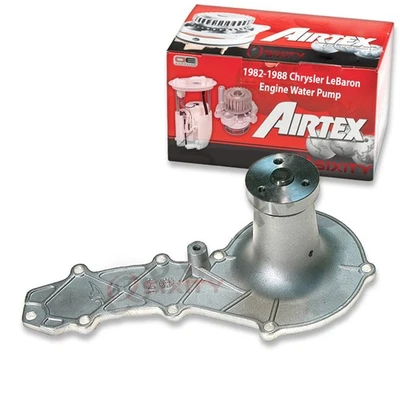 Airtex 发动机水泵适用于 1982 - 1988 克莱斯勒 LeBaron 2.2L 2.5L L4 冷却液 kk — 第 1/4 张图片