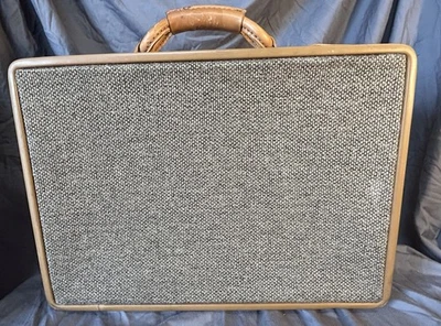 Combo Maletín/Maleta Vintage Hartmann Equipaje Tweed y Cuero Tostado 18x13x4 Foto 1 de 4
