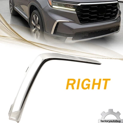 Parachoques delantero cromado lado derecho para Honda Pilot 2023-25 71102T90A00 Foto 1 de 4