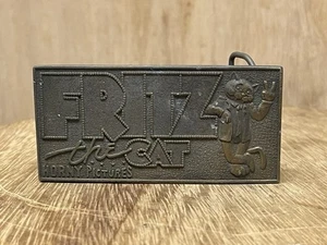 Vintage Fritz The Cat Belt Buckle 70’s Horny Pictures Montauk Silver Company - Picture 1 of 24