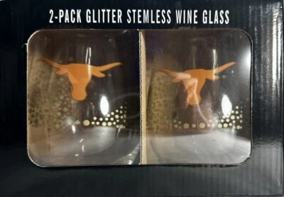 Texas Longhorns 2-Pack Stemless Wine Glasses by The Memory Company NCAA Licensed - Image 1 of 2