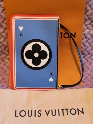 Louis Vuitton Azul Negro Juego En Neverfull Pochette Muñequera Bolso sin asas España Foto 1 de 4