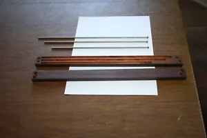 3 VINTAGE MICROMETER RODS MACHINIST TOOLING WITH WOOD BOX - Picture 1 of 4