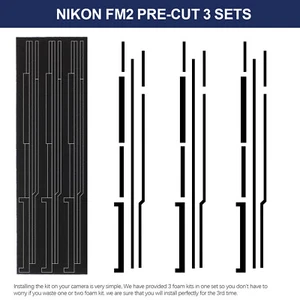 Custom Pre-Cut Light Seal Foam Sponge Kits Repair For Nikon FM FM2 FE FE2 US - Picture 1 of 13