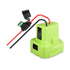 Green Battery Adapter Power Bank For Ryobi 18V 14 Gauge With Fuse & Terminal