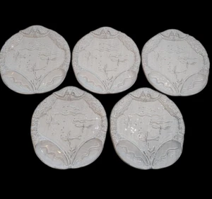 Adriano Tolomei Fortunata Arte Crab Plates Set of 5 NEW Made in Italy Ceramics - Picture 1 of 5