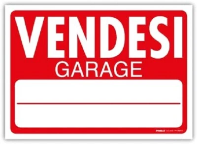 GLOBAL PUBBLITÀ CARTELLO SEGNALETICO - Vendesi Garage - segnale