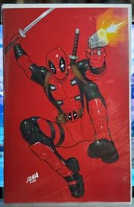 DEADPOOL #1 UNKNOWN COMICS DAVID NAKAYAMA VIRGIN VARIANT FACSIMILE - Picture 1 of 1