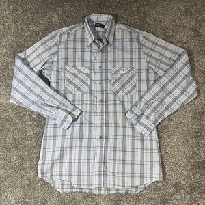 Wrangler Made In USA Vintage L Tall Men’s Plaid Button Down - Picture 1 of 10