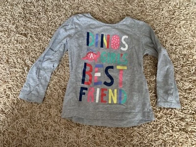 Camisa manga larga Carter's Girls 24M "Dinos Are A Girls Best Friend" Foto 1 de 2