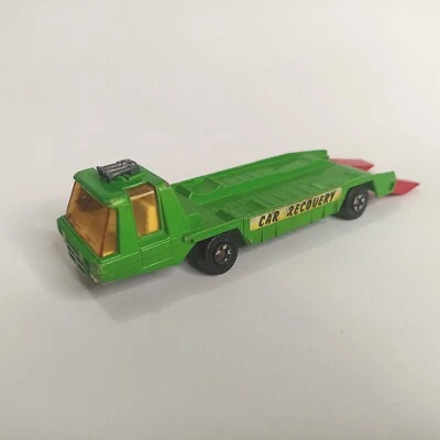 Matchbox Super Kings_ Transporter Car Recovery 1975_ K-13-2 K-114_ Green - Immagine 1 di 4