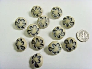 12 vintage buttons lot masked six pointed abstract star judaica thermoset 50456 - Picture 1 of 4