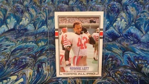 1989 RONNIE LOTT TOPPS ALL PRO FOOTBALL CARD #9 NR MT - Picture 1 of 2
