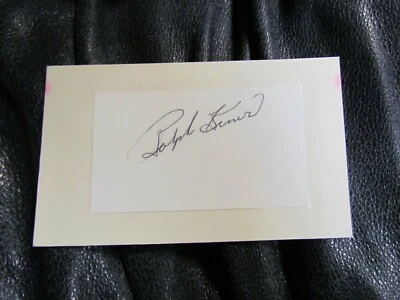 Ralph Kiner AUTOGRAPHED 3X5 INDEX CARD - Image 1 of 2