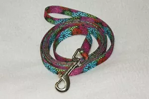 Coastal Floral Dog Leash - 69" Long - Picture 1 of 3