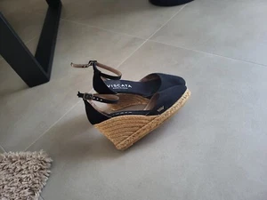 Original VISCATA Espadrilles Keilabsatz Gr 38 schwarz - Bild 1 von 4