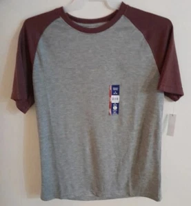 Mens George Size medium Raglan Tee Short Sleeve Tee Shirt Color grey NWT - Picture 1 of 3