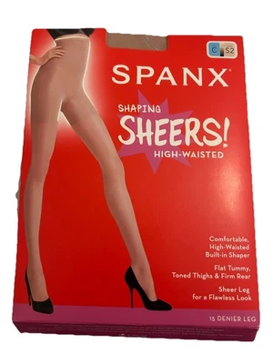 Spanx Firm Believer High Waisted Sheers Size C Color S2 Slimming 10 Lbs 20217R - Image 1 of 4