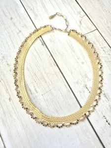 Collana Vintage Anni 60 Pennino MCM Maglia Oro Lusso Swag Girocollo Fantasia - Foto 1 di 8