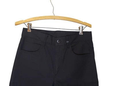 Pantalones de mezclilla Helmut Lang para mujer negros arrugados ajustados de pierna recta talla 8 clásicos Foto 1 de 4