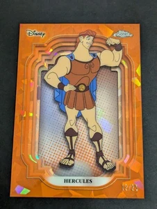 2024 Topps Chrome Disney Sapphire #115 HERCULES Orange Refractor #D /25 - Picture 1 of 2