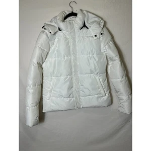 Zyia Women's Country Sport White Aspen Puffer Jacket with Removeable Hood SZ XL - Picture 1 of 5