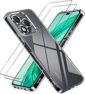 Przezroczyste etui na Honor 400 Pro Lite, silikonowe odporne na wstrząsy etui na telefon + osłona ekranu - Zdjęcie 1 z 12