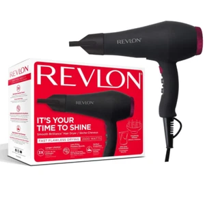 REVLON SMOOTH BRIILIANCE ASCIUGACAPELLI VELOCE 2000 WATT DIFFUSORE VOLUMIZZANTE - Foto 1 di 8