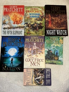 Terry Pratchett Book Bundle X 7 Fantasy, Action, Humour, Science Fiction - Picture 1 of 14