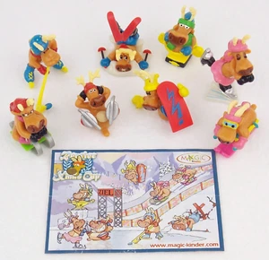 REINDEERS ON ICE COMPLETE SET OF 8 WITH ALL PAPERS KINDER SURPRISE EGG TOYS 2006 - Picture 1 of 1