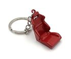 Autositz Rennsitz Schalensitz Schlüsselanhänger Anhänger aus Metall Rot