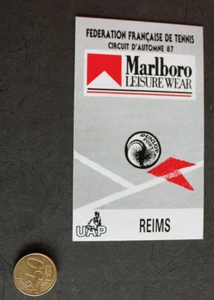 Aufkleber / Sticker - Marlboro - Tennis FFT Reims 1987 - Dunlop Fort - Bild 1 von 2
