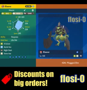 6IV Shiny Kleavor Pokemon Scarlet and Violet - Picture 1 of 1
