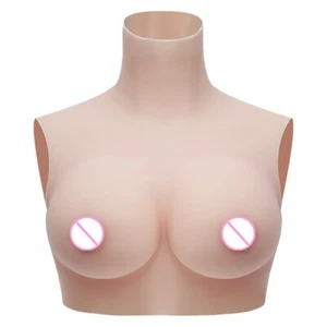 Transgender Silicone Breast Forms C Cup filled crossdressing huge Chest Shemale - Picture 1 of 5