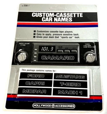 Calcomanías de casete vintage con nombre de auto Mr. Gasket 236 para Ford Capri Mopar T-Bird Mach Foto 1 de 4
