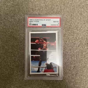 Mike Tyson Rookie Card PSA 8: 1987 A Question of Sport: (international shipping) - Picture 1 of 3