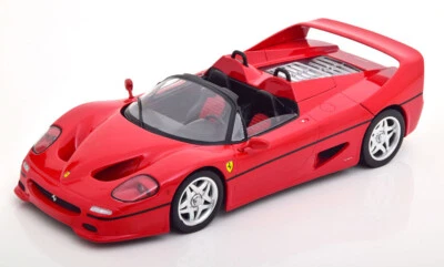 New KK-SCALE Ferrari F50 Cabrio 1995 1:18 Model Car Red KK180951 KidBX - Image 1 of 4