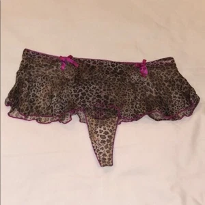 New Passion Forever Sexy Animal Print Thong Panty Medium  - Picture 1 of 5