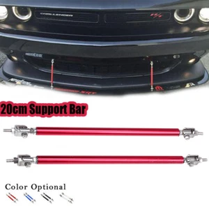 Front Bumper Lip Splitter Strut Rod Tie Support Bar For Dodge Charger Challenger - Picture 1 of 9
