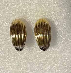 Vintage Joseph Mazer Gold Ohrclips - Bild 1 von 4