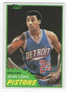 1981-82 Topps NBA Card #83 Mid West John Long - Detroit Pistons - Picture 1 of 1