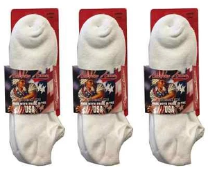 Lot 9 Made USA Full Cushioned Shock Absorption No Show Socks Men's Large 9-12 - Picture 1 of 5