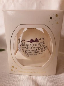 Vintage gebrauchtes leichtes Ornament "Love to your Mom" - Bild 1 von 4