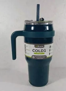 Reduce 40 oz Tumbler with Handle & Straw Stainless OG Dark Web Minor Scratches - Picture 1 of 6