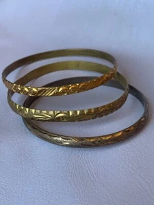 Lotto di 3 braccialetti antichi romani in bronzo circa 100-400 d.C. - Foto 1 di 4