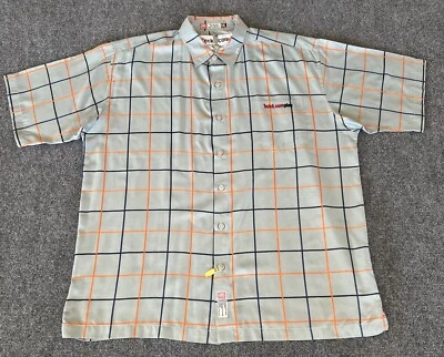 Ecko Unltd Complex Shirt Mens 2XL Green Orange Windowpane Y2K Hip Hop Baggy - Image 1 of 4