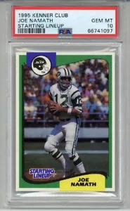 1995 KENNER CLUB STARTING LINEUP JOE NAMATH CARD NEW YORK JETS PSA 10 LOW POP 3 - Picture 1 of 2